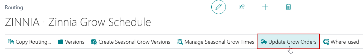 Search for Routings in the global search
