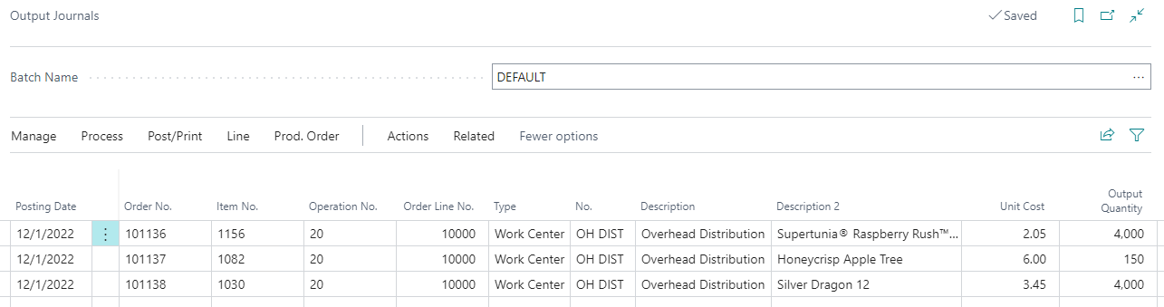 Overhead Distribution