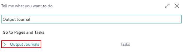 Mass Production Order Output
