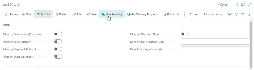 Load Dispatch Management