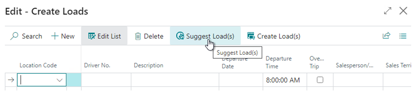 Load Dispatch Management