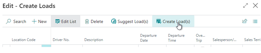 Load Dispatch Management