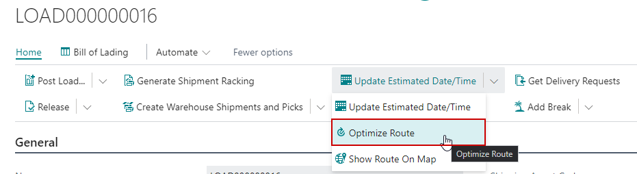 Load Dispatch Management