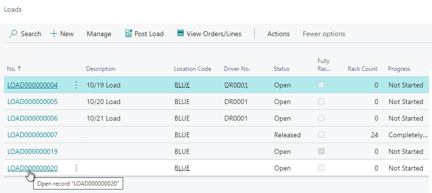Load Dispatch Management